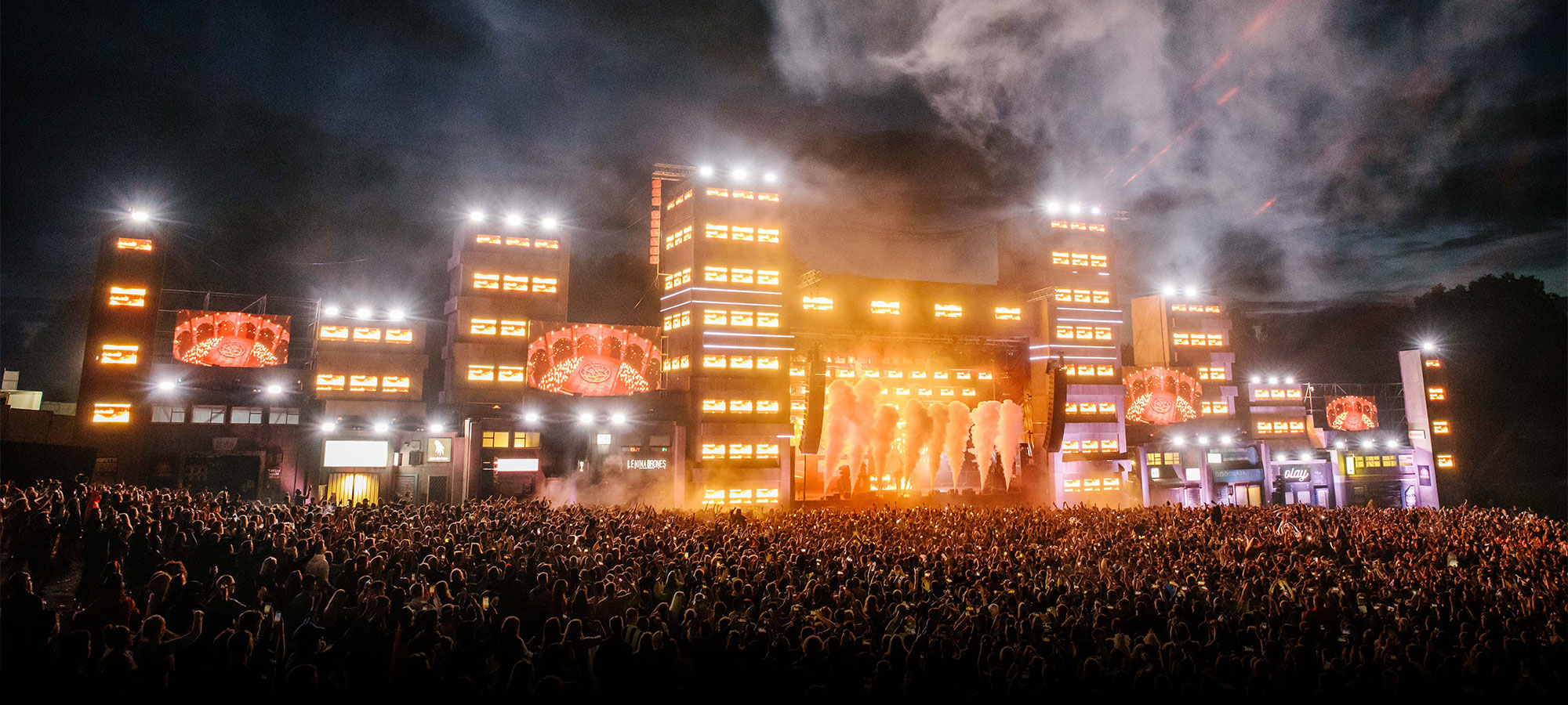 Parklife festival at night