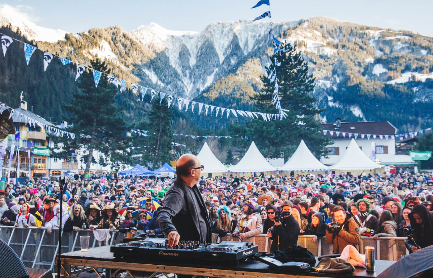 Snowbombing view from the stage
